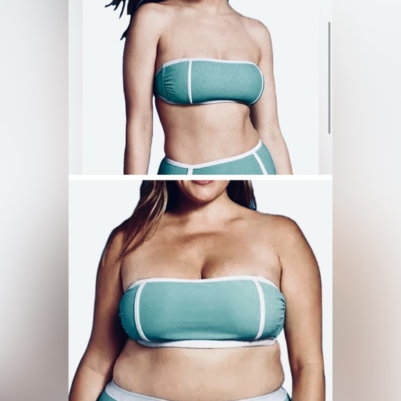 NWT [Kona Sol] Bandeau Swimsuit Structure Swim Convertible TOP Womens XS-1X D/DD - Picture 1 of 12